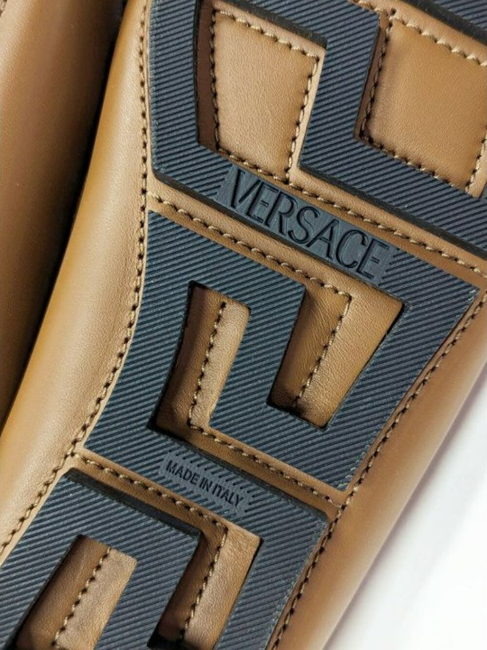 Versace Men's Medusa Biggie Leather Loafer Dark Toffee Size 41 (MSRP $775) - Picture 9 of 12